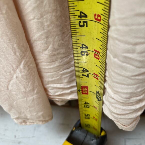 Vici Pompeii Maxi Tiered Dress Off Shoulder Cottage Core Peach Pink Ombré Medium - Picture 4 of 7